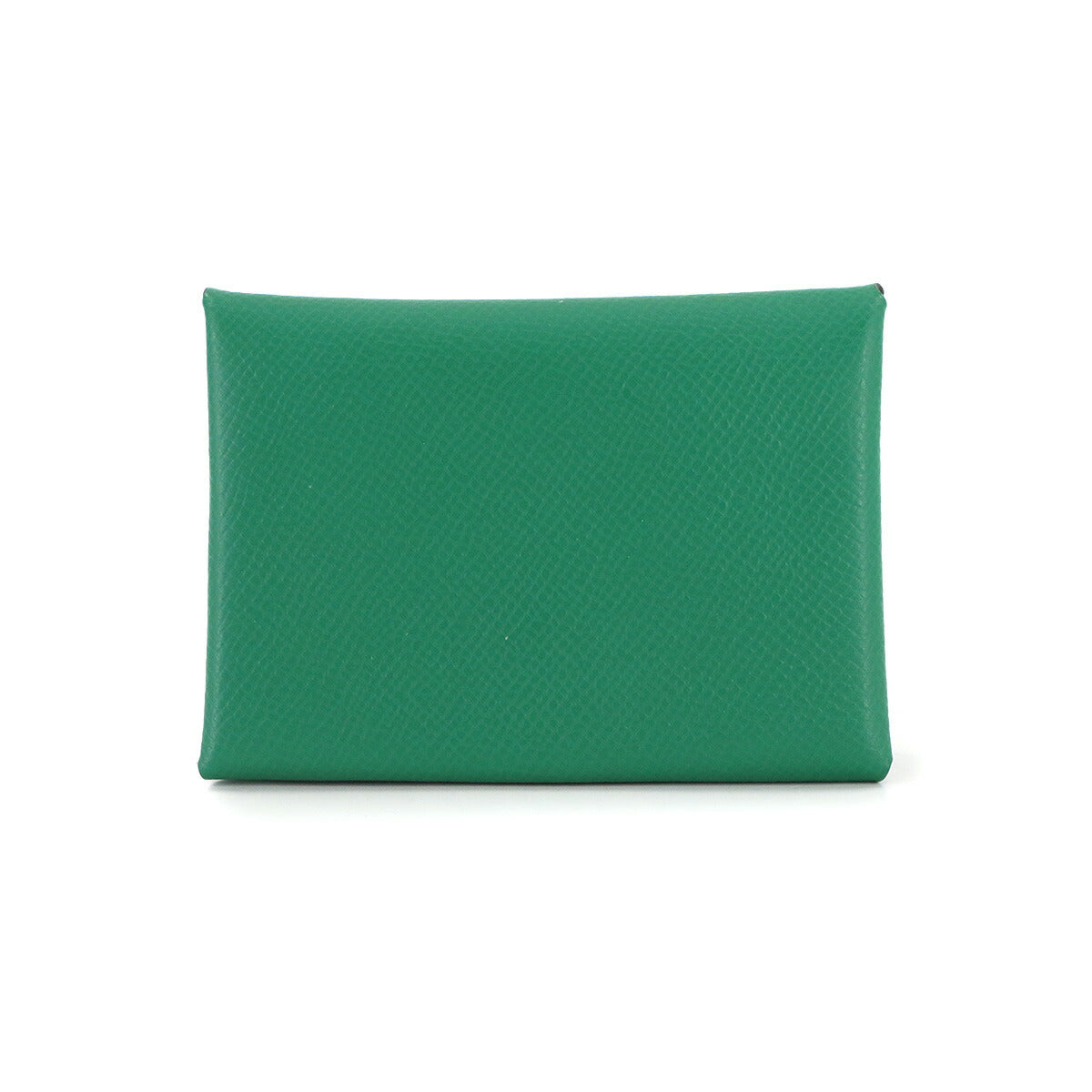 Calvi Duo Verso Card Case Epsom Vert Vertigo Jaune Milton