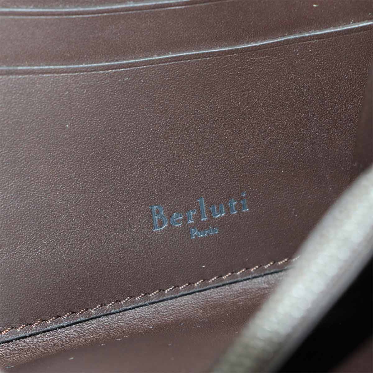 Calligraphy Itauba Long Wallet Venezia Leather Brown