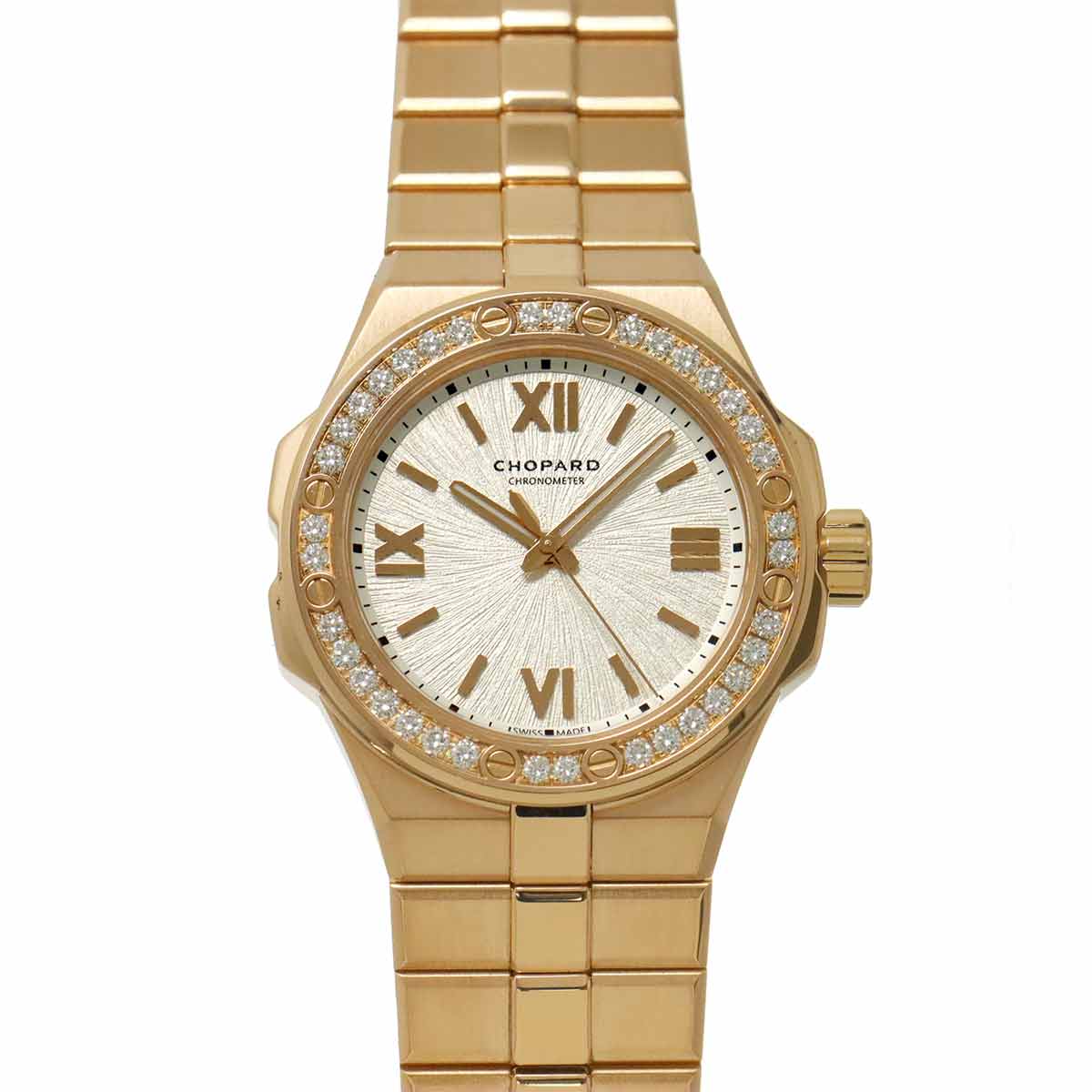 Alpine Eagle 295384-5001 K18PG Diamond Automatic Silver Dial