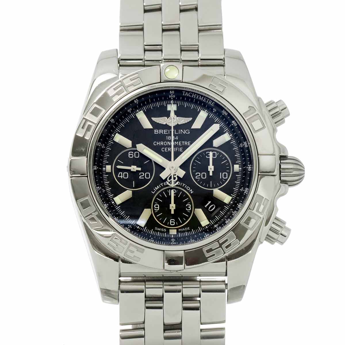 Chronomat 44 AB0111 Japan Limited 400 Date Black Dial