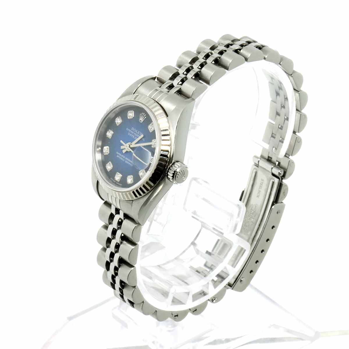 Datejust 79174G Serial F Diamond 750 WG Automatic Blue Dial