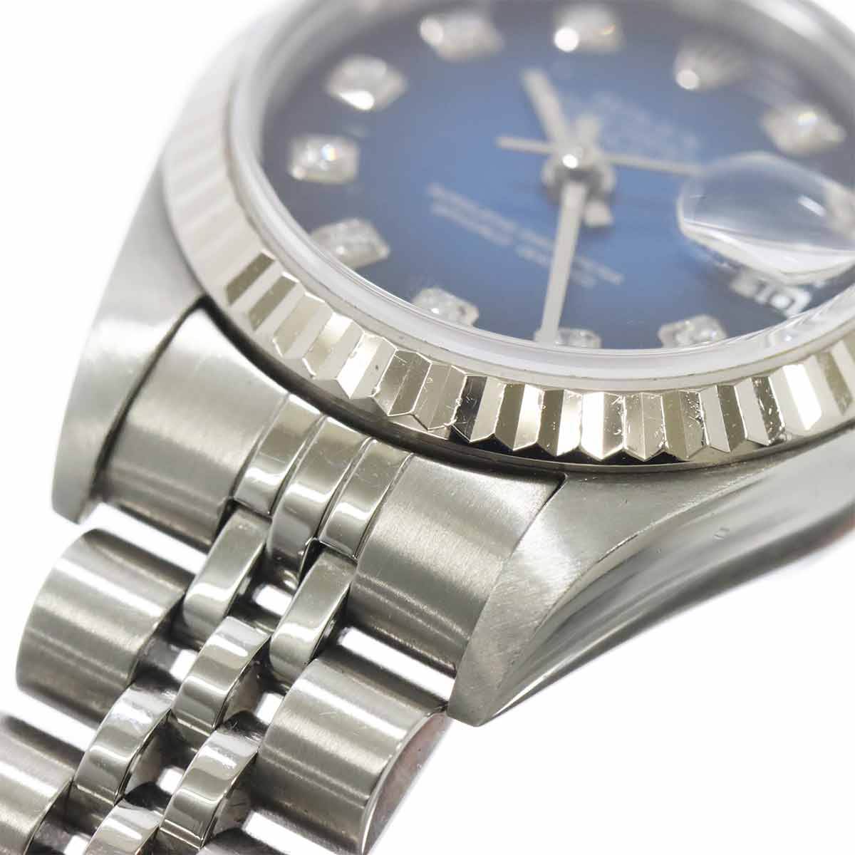Datejust 79174G Serial F Diamond 750 WG Automatic Blue Dial