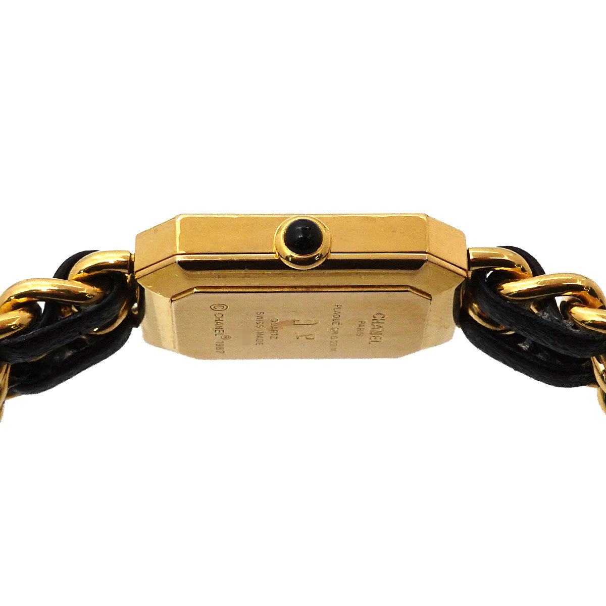 Premiere Size L H0001 Vintage Quartz Black Dial Ladies Watch