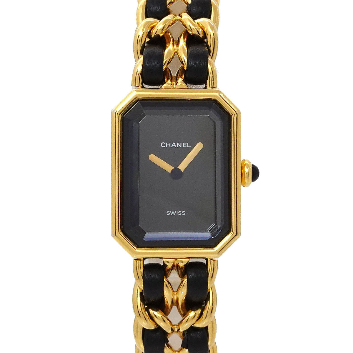 Premiere Size L H0001 Vintage Quartz Black Dial Ladies Watch