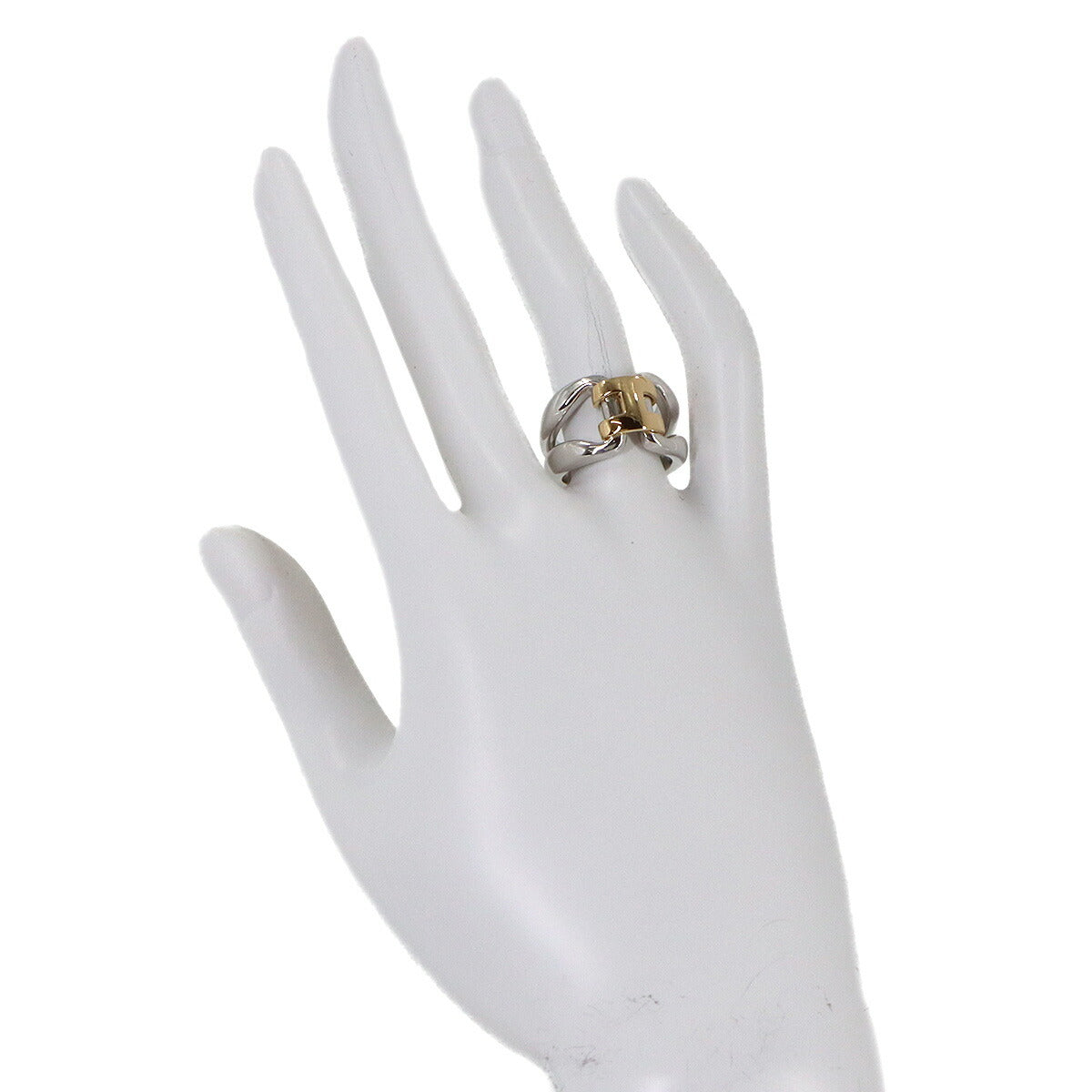 History Vintage Ring Silver SV Ag 925 750 K18 50 Accessory