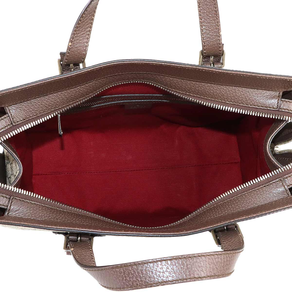 GG Supreme Tote Bag Beige Brown Leather 643814 Purse