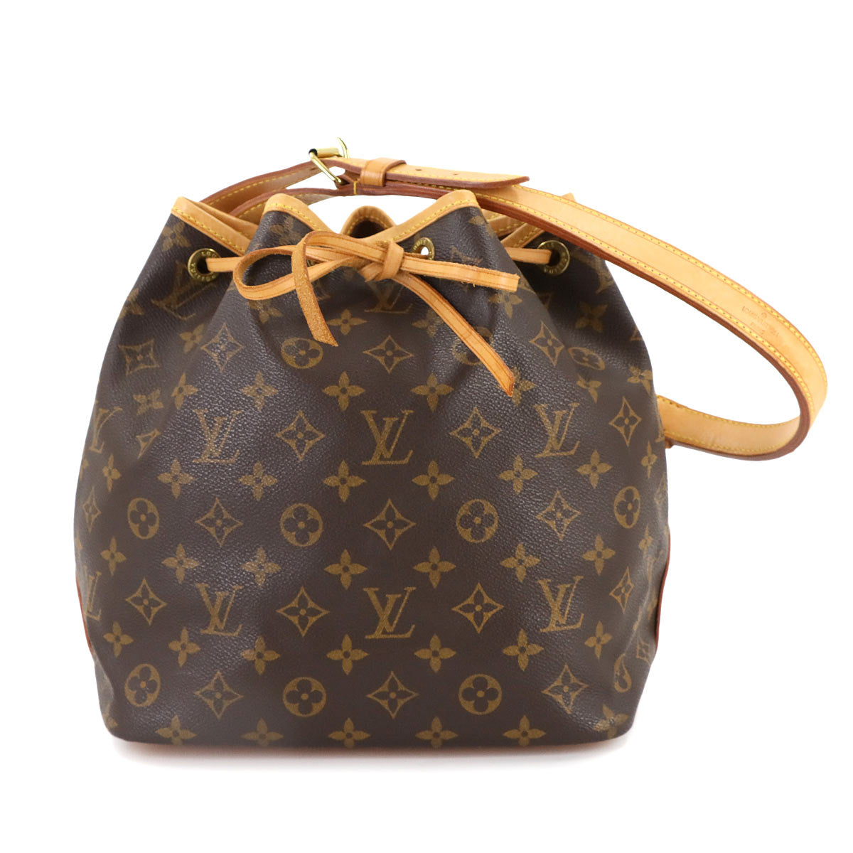 Monogram Petit Noe Shoulder Bag Brown M42226 Purse