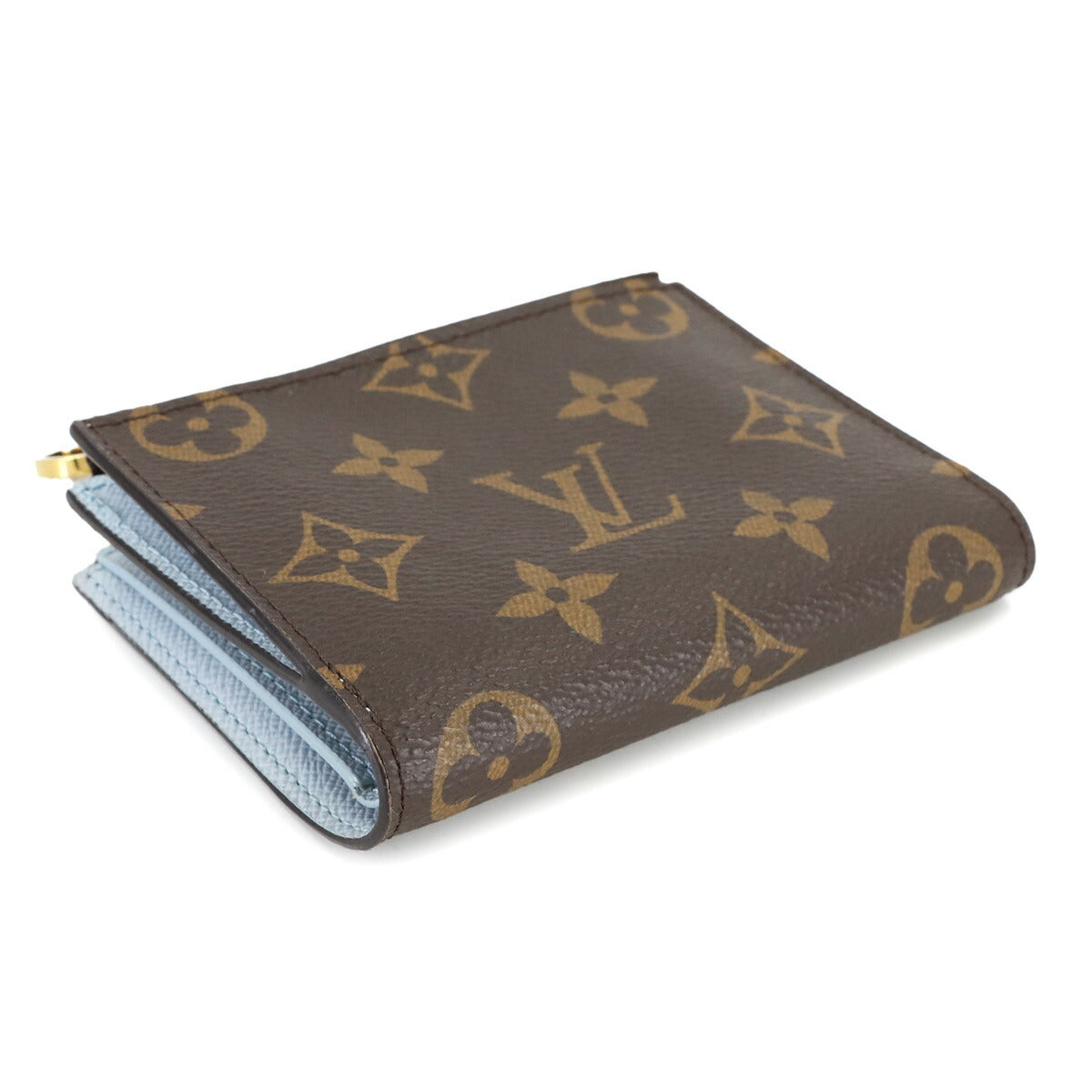Monogram Lisa Wallet Brown Blue M83605 Purse