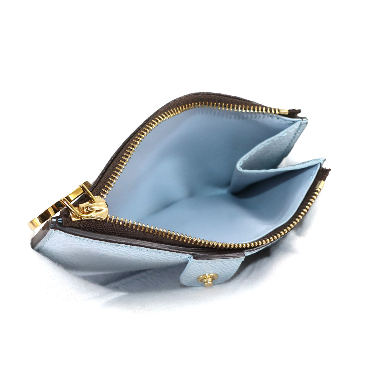 Monogram Lisa Wallet Brown Blue M83605 Purse