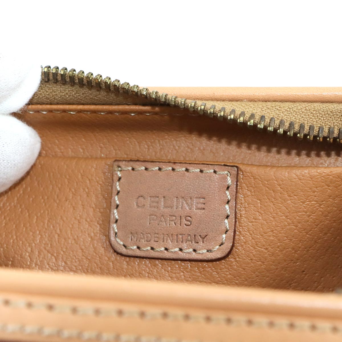 Macadam Pouch PVC Leather Brown Vintage Purse