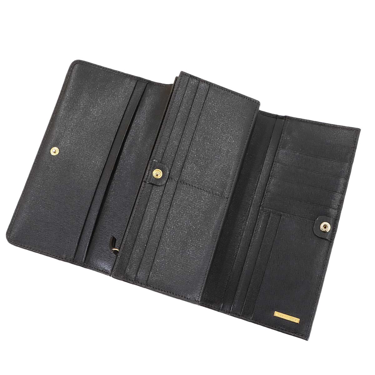 Zucca Long Wallet PVC Leather Brown Black 8M0297 Purse