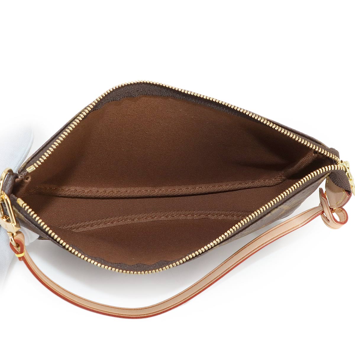Monogram Pochette Accessoires Hand Bag Pouch Brown M51980
