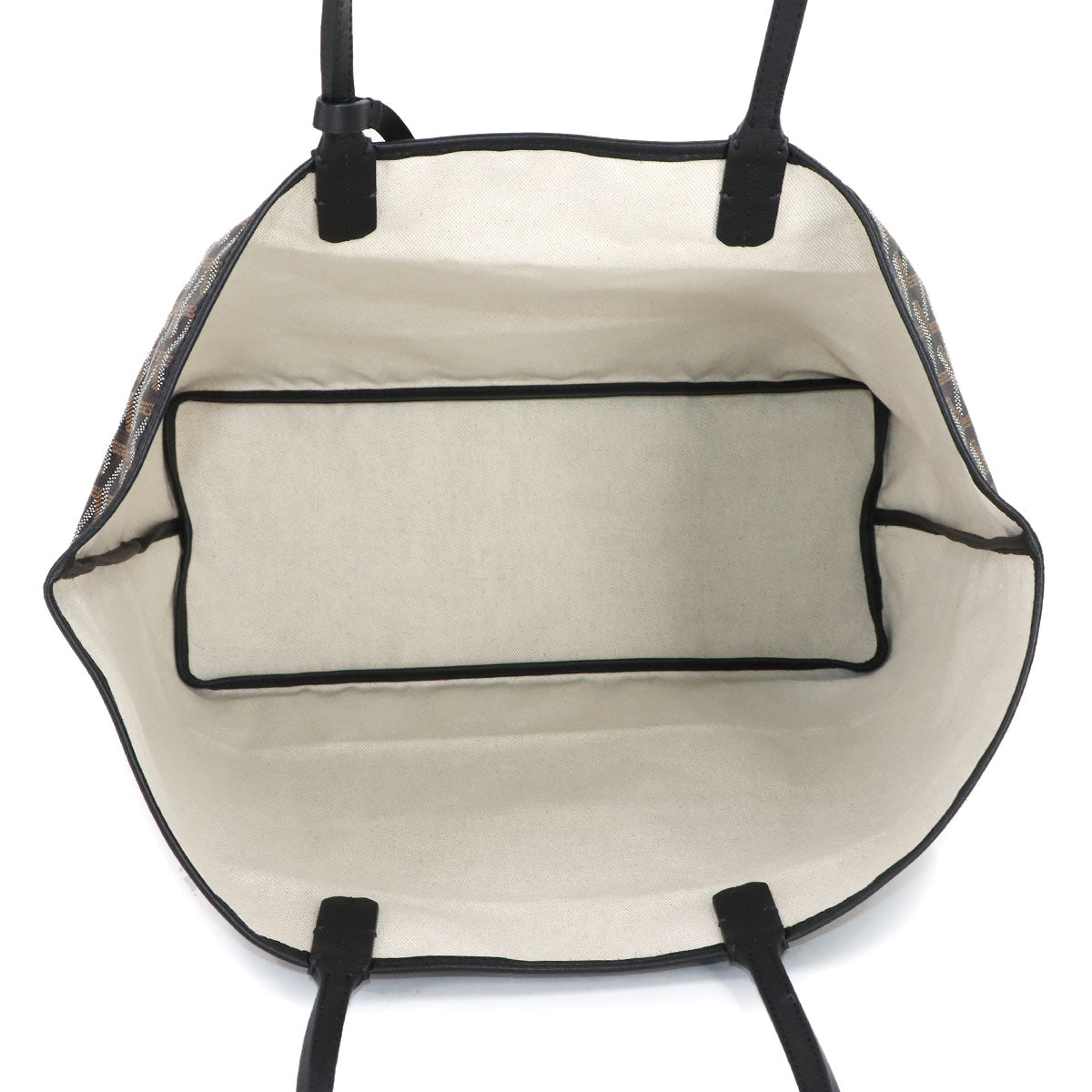 Saint Louis PM Tote Bag PVC Leather Black Herringbone Unisex