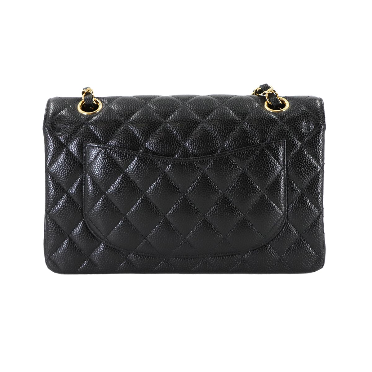 Matelasse 23 Chain Shoulder Bag Leather Black A01113