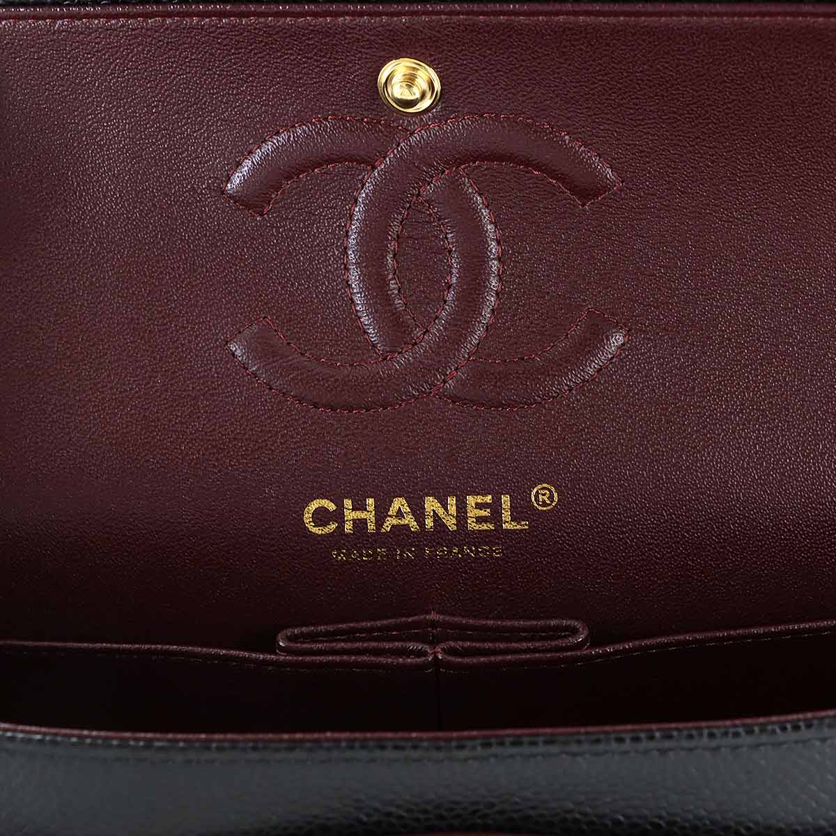 Matelasse 23 Chain Shoulder Bag Leather Black A01113