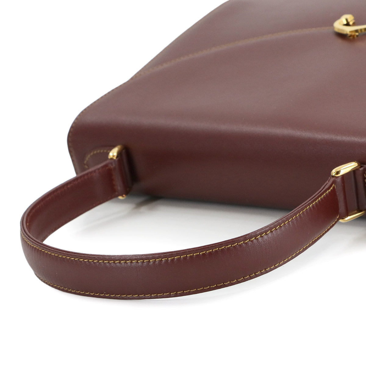Must Line Hand Bag Leather Bordeaux Purse