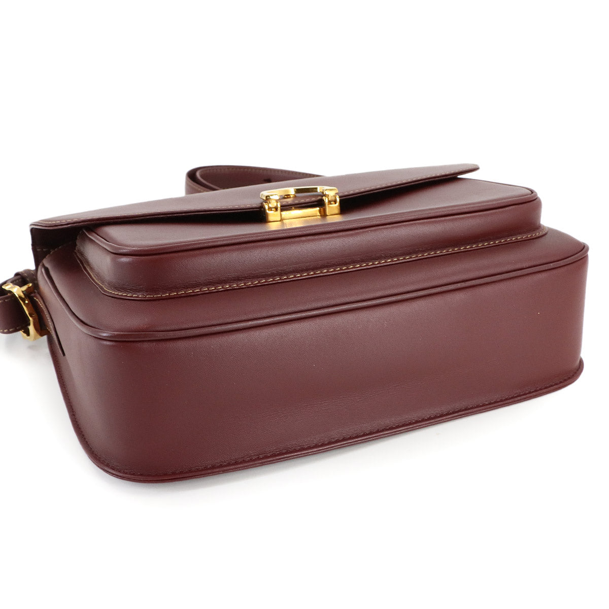 Must Line Shoulder Bag Leather Bordeaux Purse