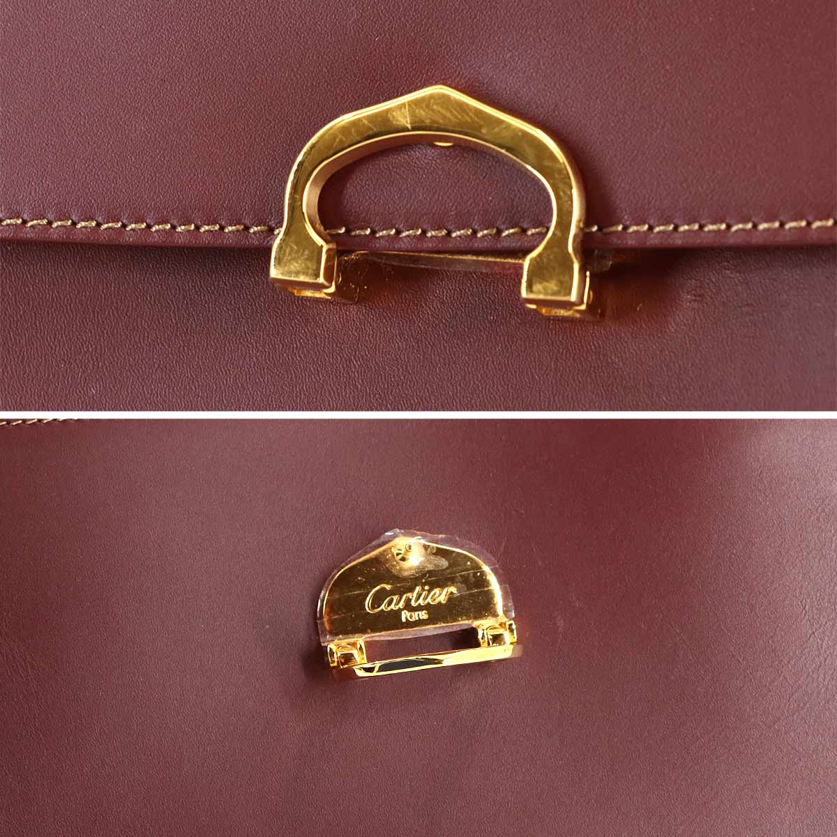 Must Line Shoulder Bag Leather Bordeaux Purse