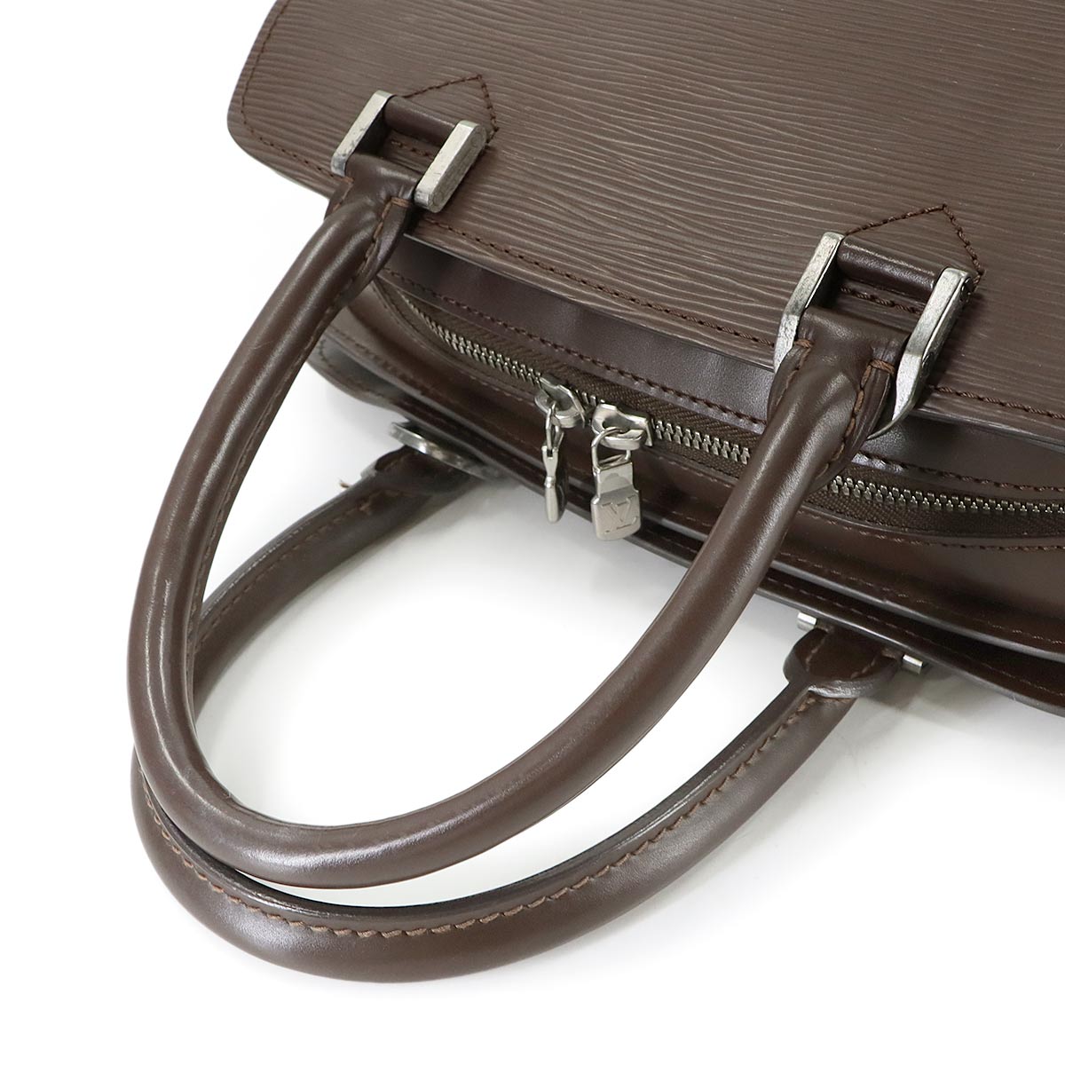 Epi Pont Neuf Hand Shoulder Bag Leather Mocha M5205D