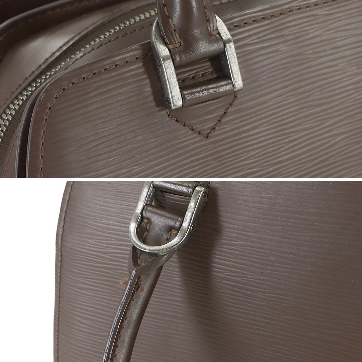 Epi Pont Neuf Hand Shoulder Bag Leather Mocha M5205D