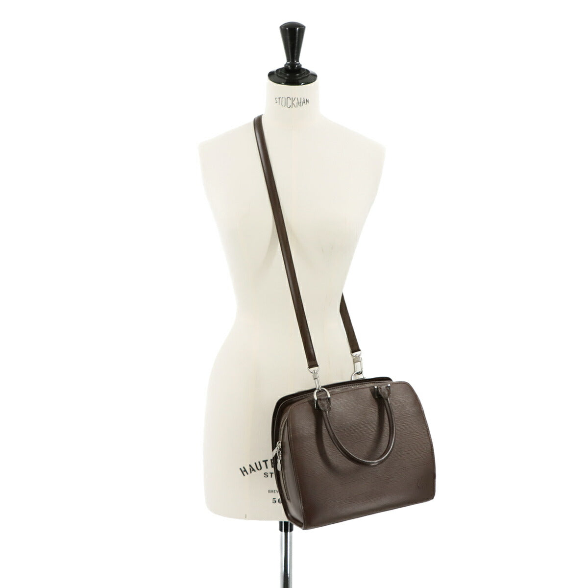 Epi Pont Neuf Hand Shoulder Bag Leather Mocha M5205D