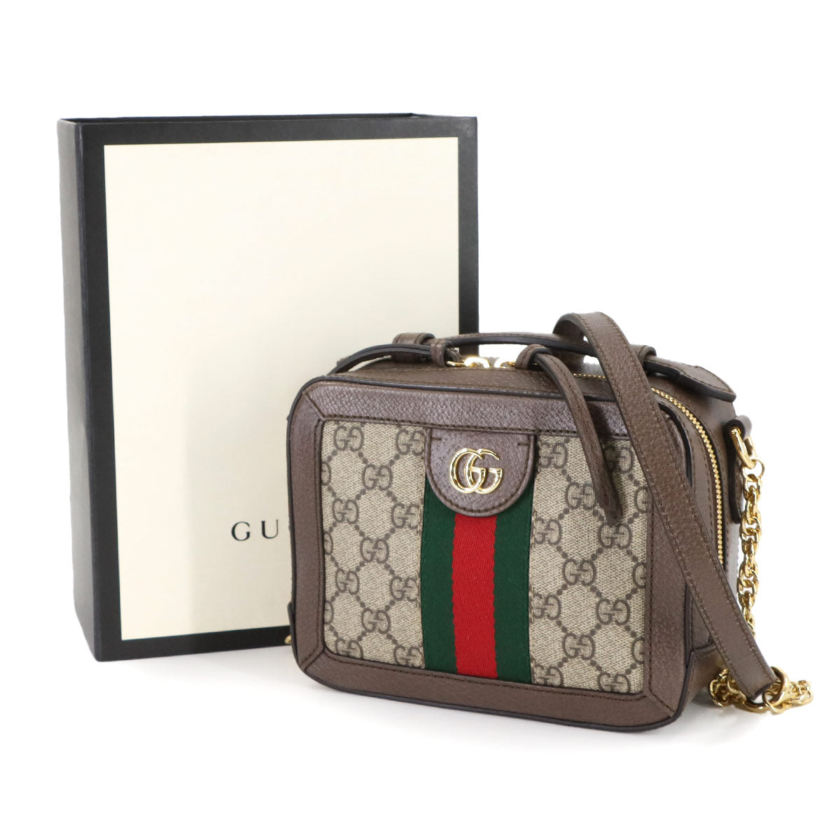 Ophidia 2way Hand Shoulder Bag GG Supreme Beige 602576 Purse