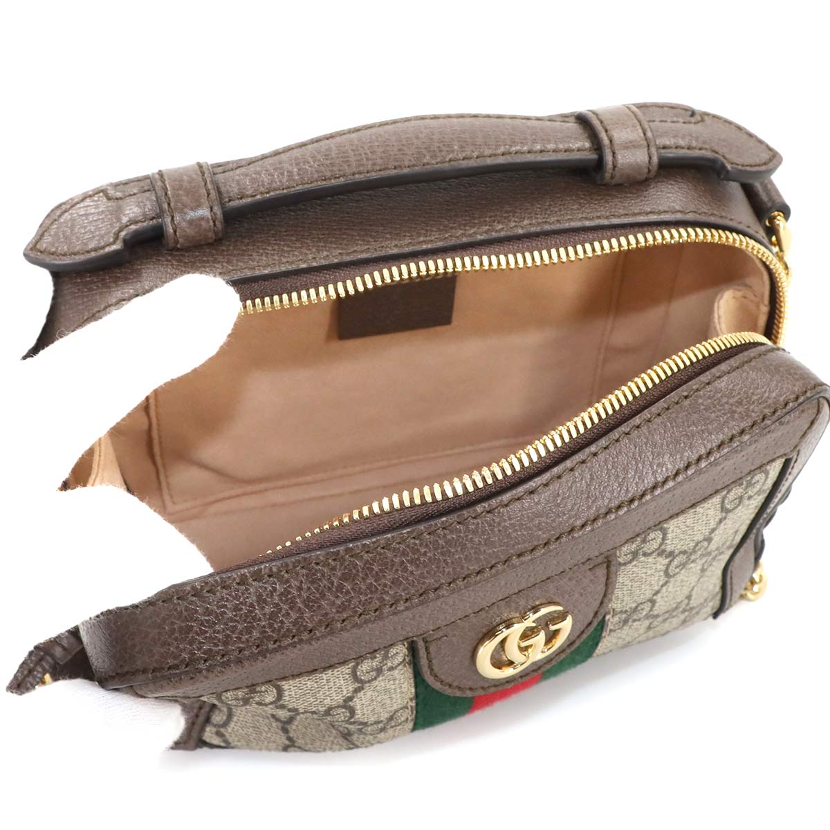 Ophidia 2way Hand Shoulder Bag GG Supreme Beige 602576 Purse