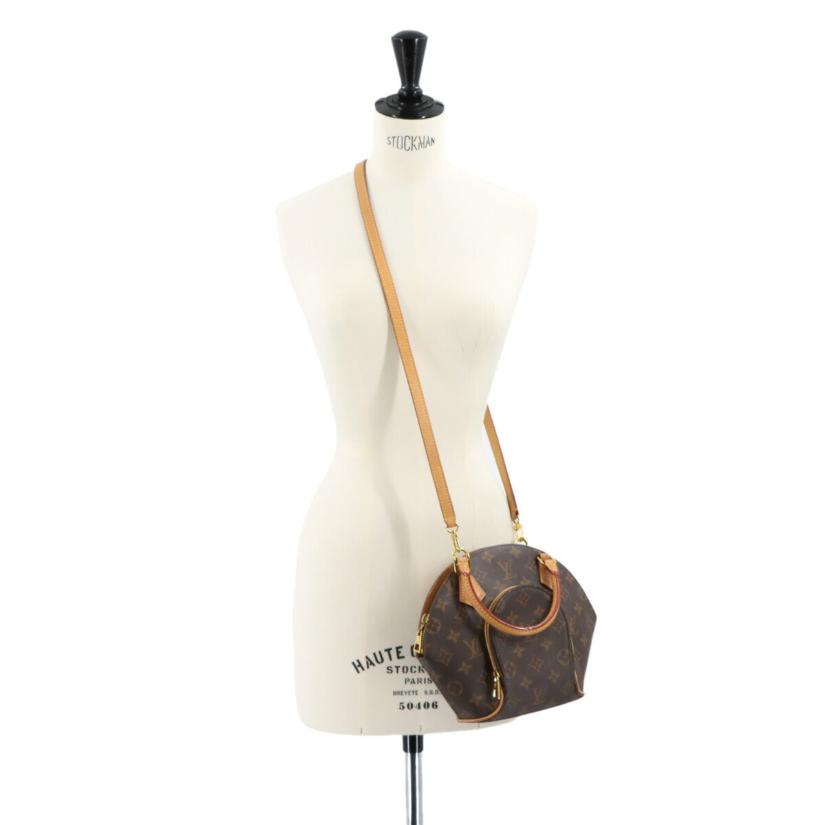Monogram Ellipse PM Hand Shoulder Bag Brown M46196 Purse
