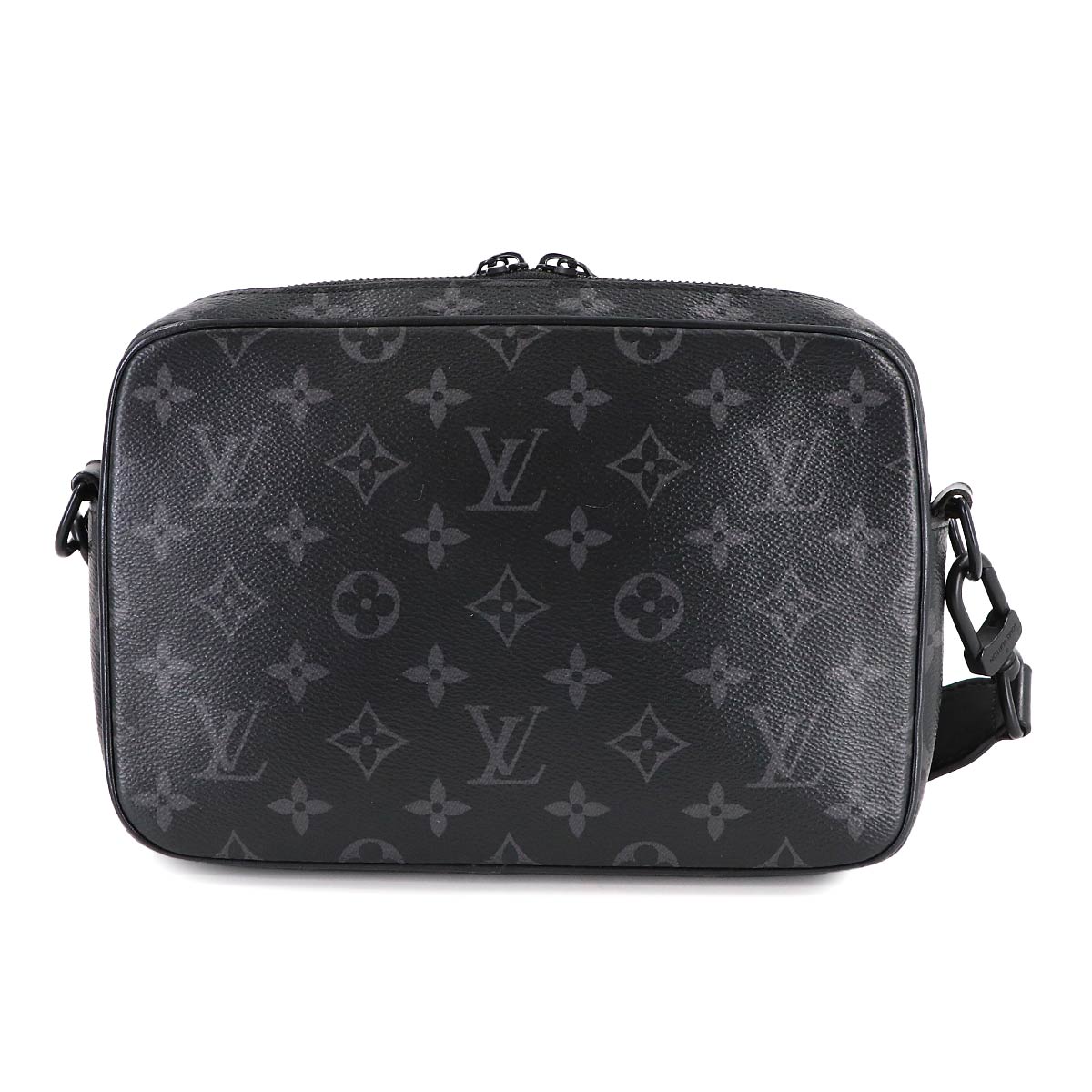 Monogram Eclipse Steamer Shoulder Bag Black M46795