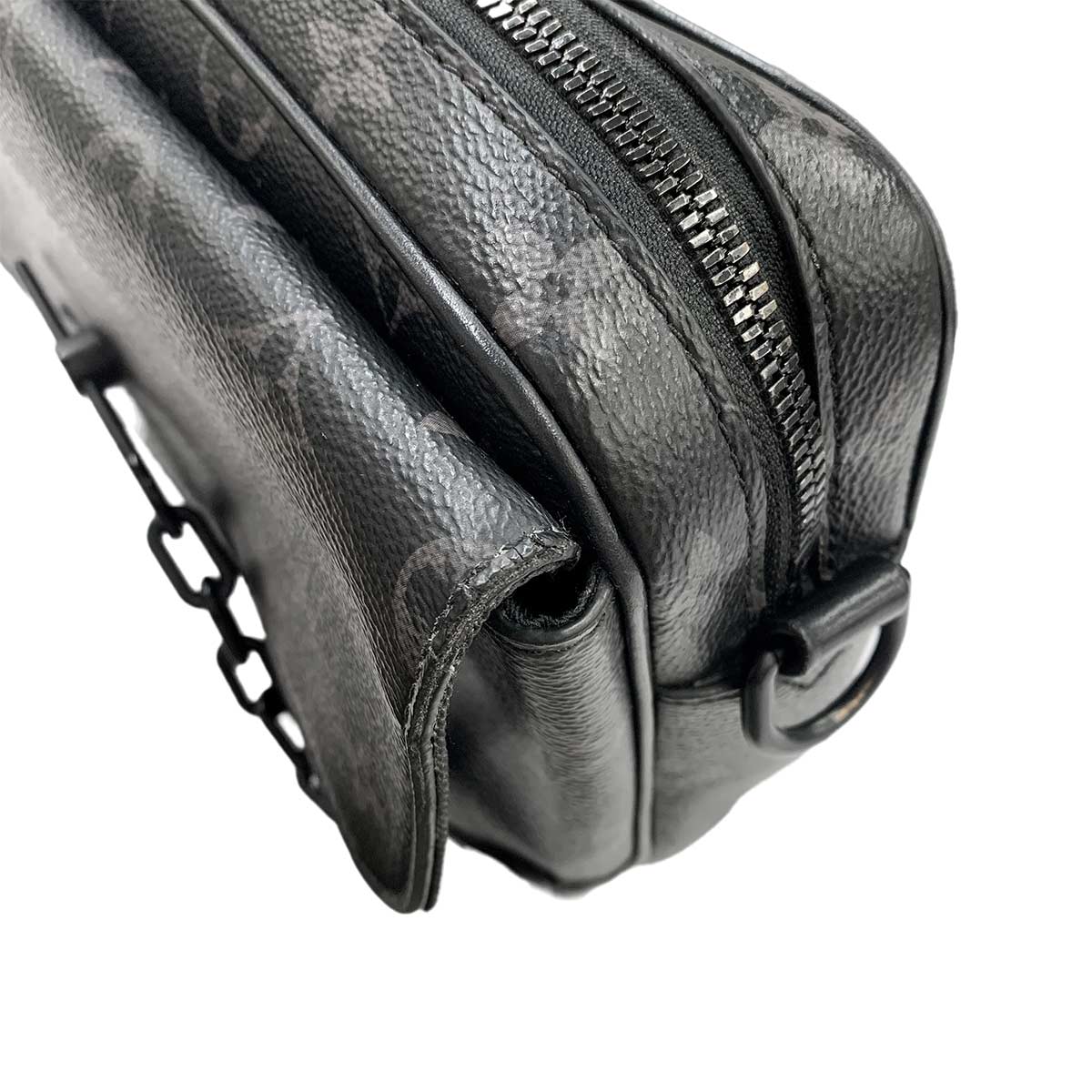 Monogram Eclipse Steamer Shoulder Bag Black M46795