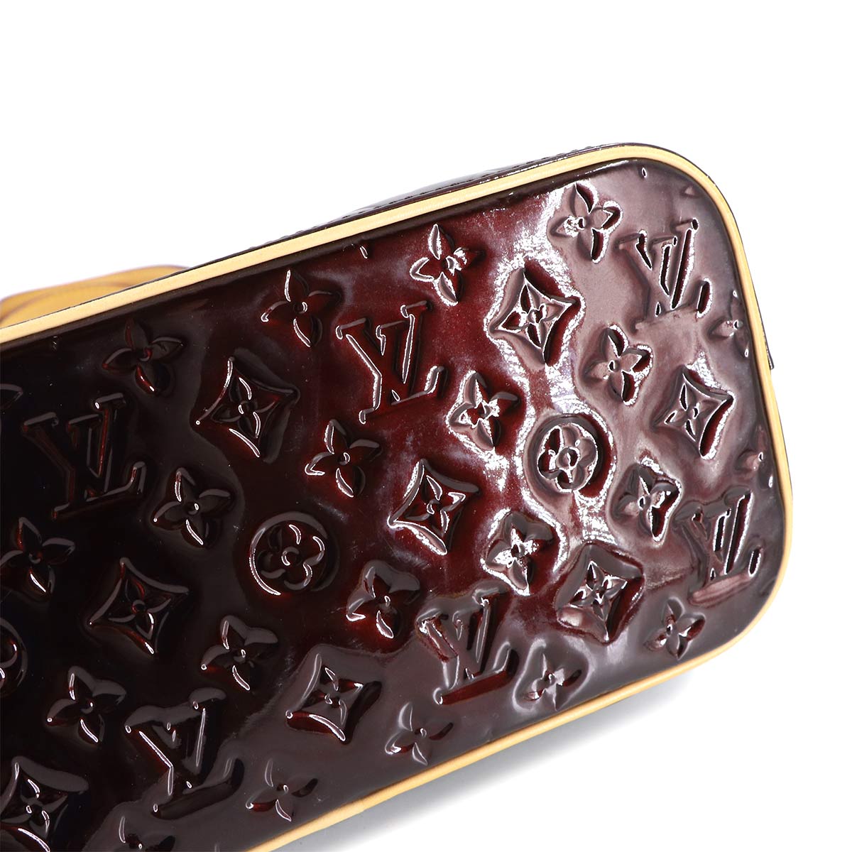 Monogram Vernis Houston Tote Bag Enamel Amarante