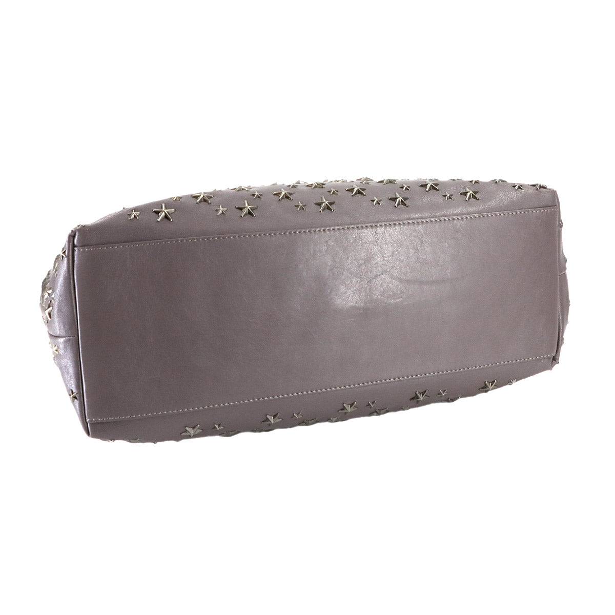 Pimlico Tote Bag Star Studs Leather Grey Purse