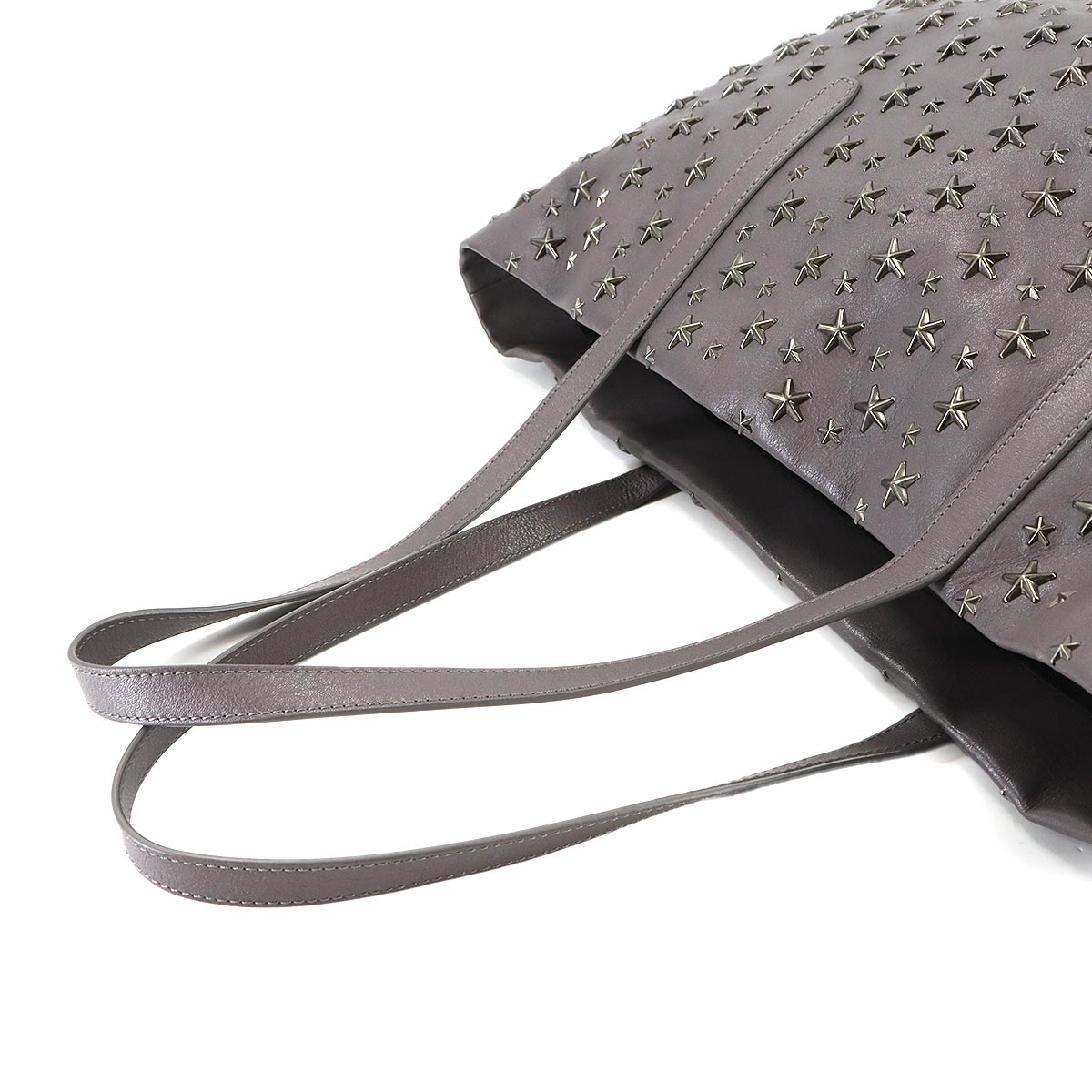 Pimlico Tote Bag Star Studs Leather Grey Purse