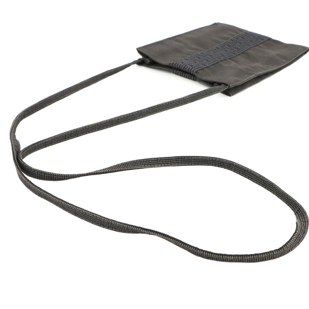 Herline Pochette Shoulder Bag Canvas Gray Purse