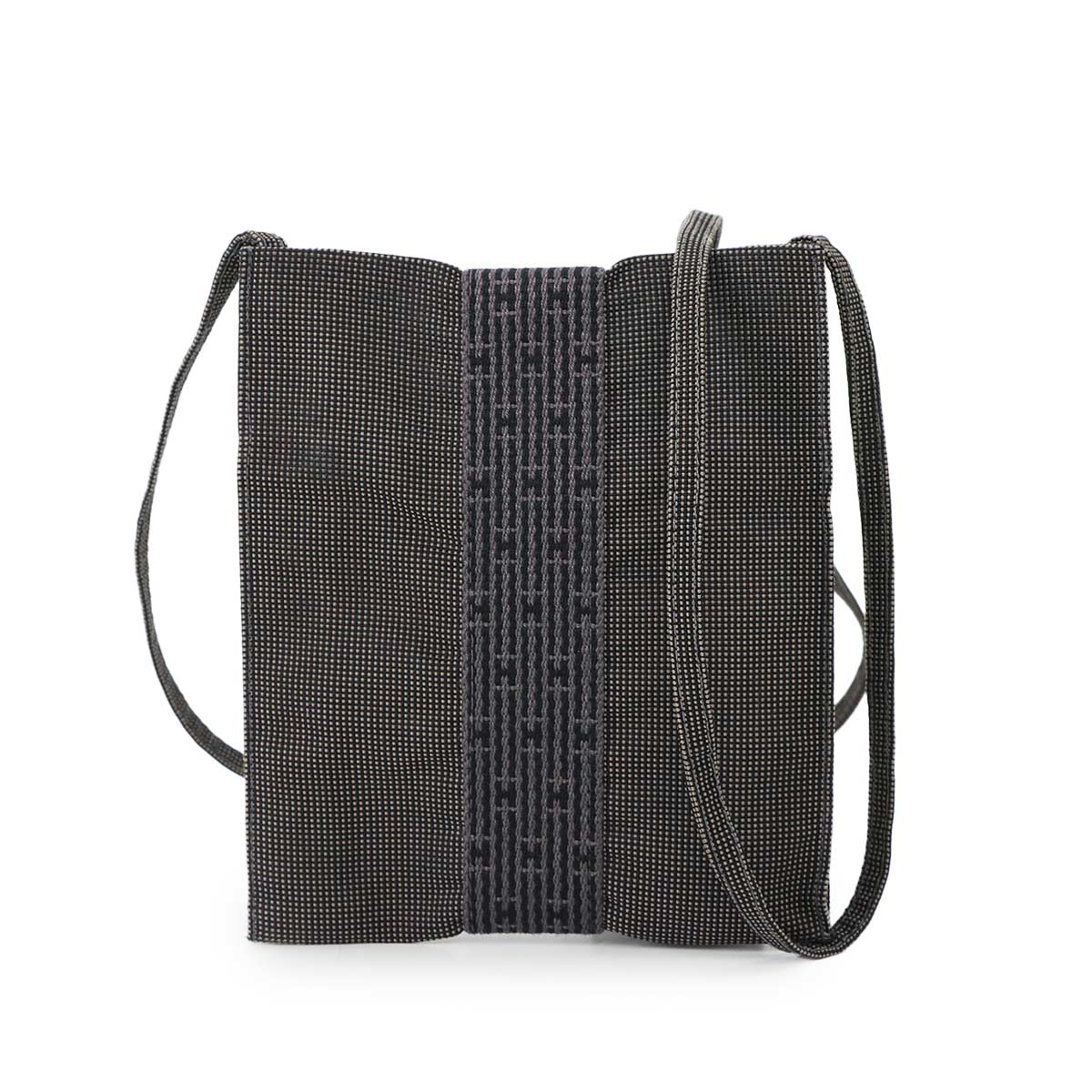 Herline Pochette Shoulder Bag Canvas Gray Purse