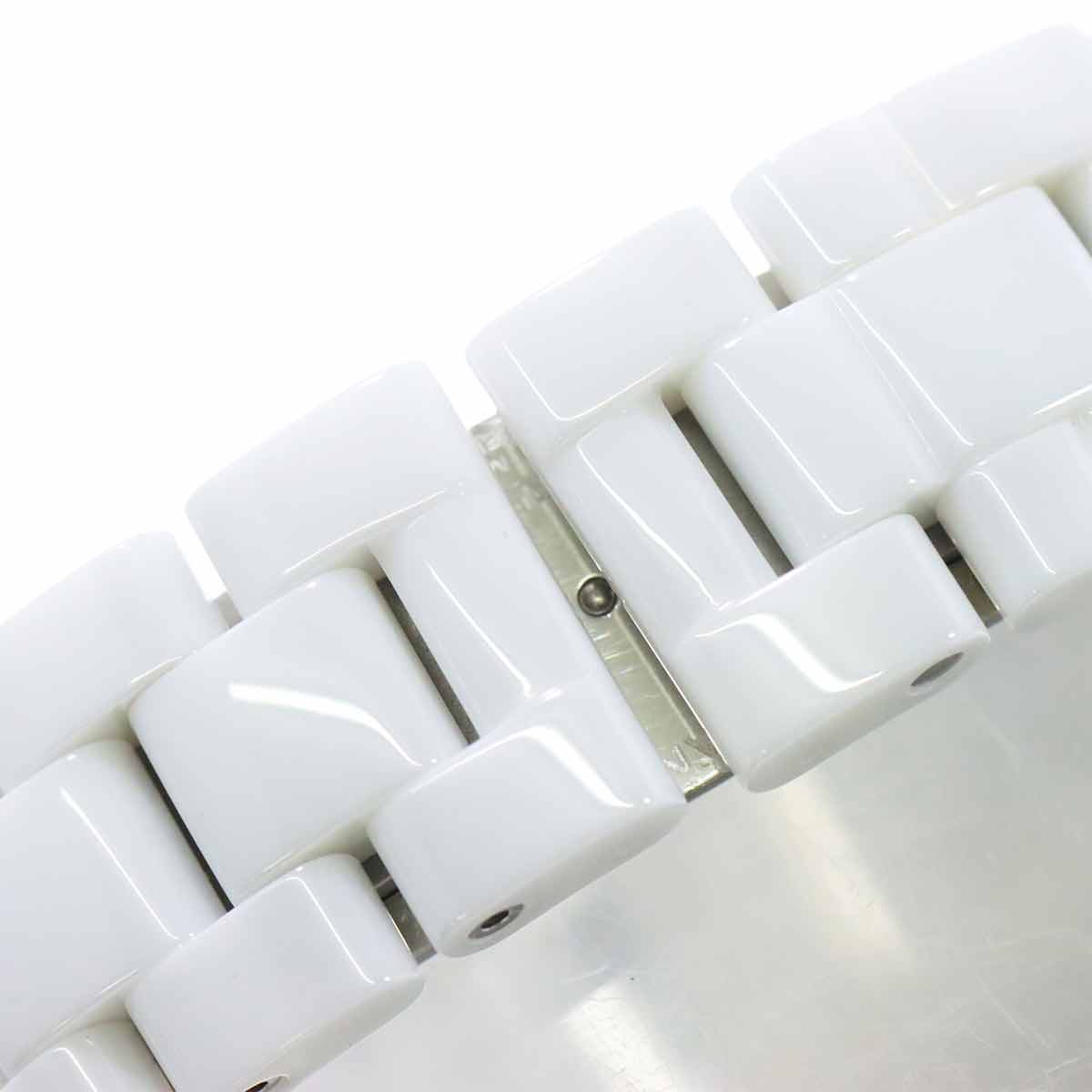 J12 H0970 Ceramic Date Automatic White Dial Mens Watch