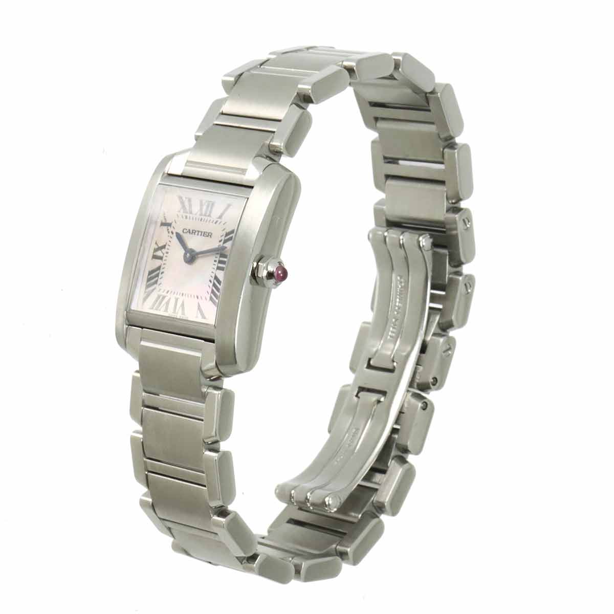 Tank Francaise SM W51028Q3 Quartz Pink Shell Dial Ladies