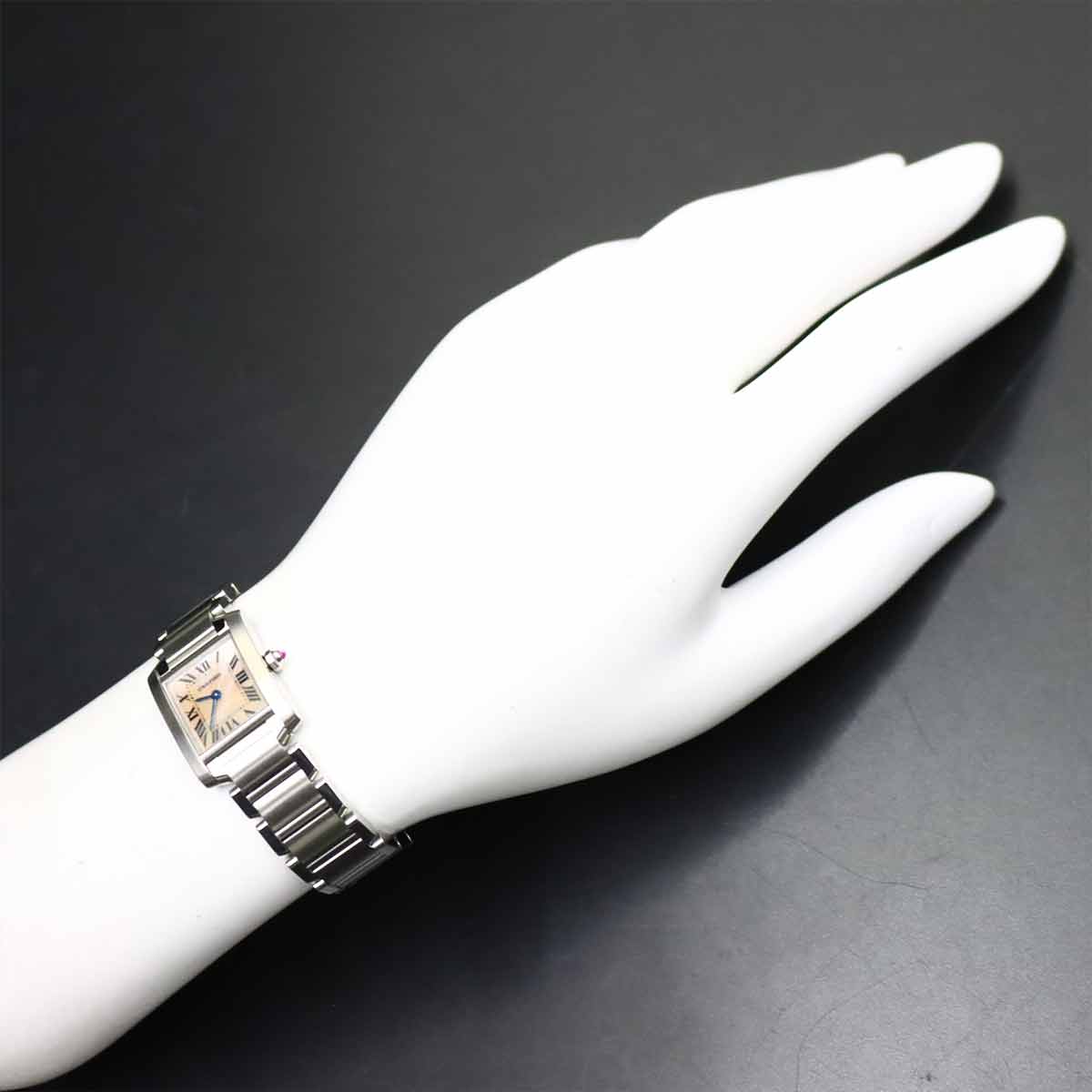 Tank Francaise SM W51028Q3 Quartz Pink Shell Dial Ladies