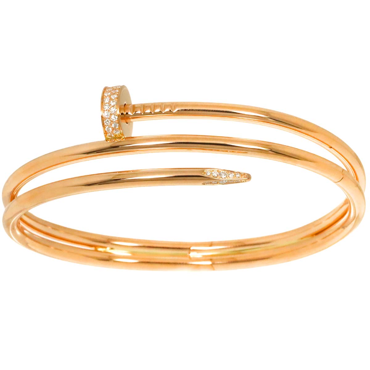 Juste Un Clou Bracelet Diamond 18K Pink Gold 750 size19