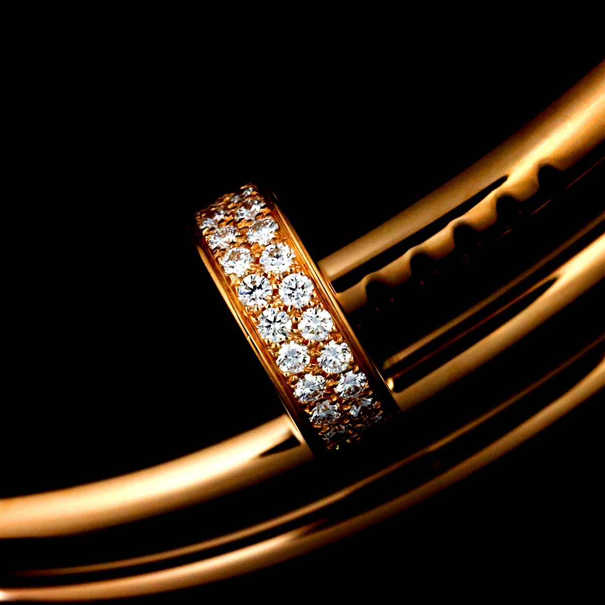 Juste Un Clou Bracelet Diamond 18K Pink Gold 750 size19