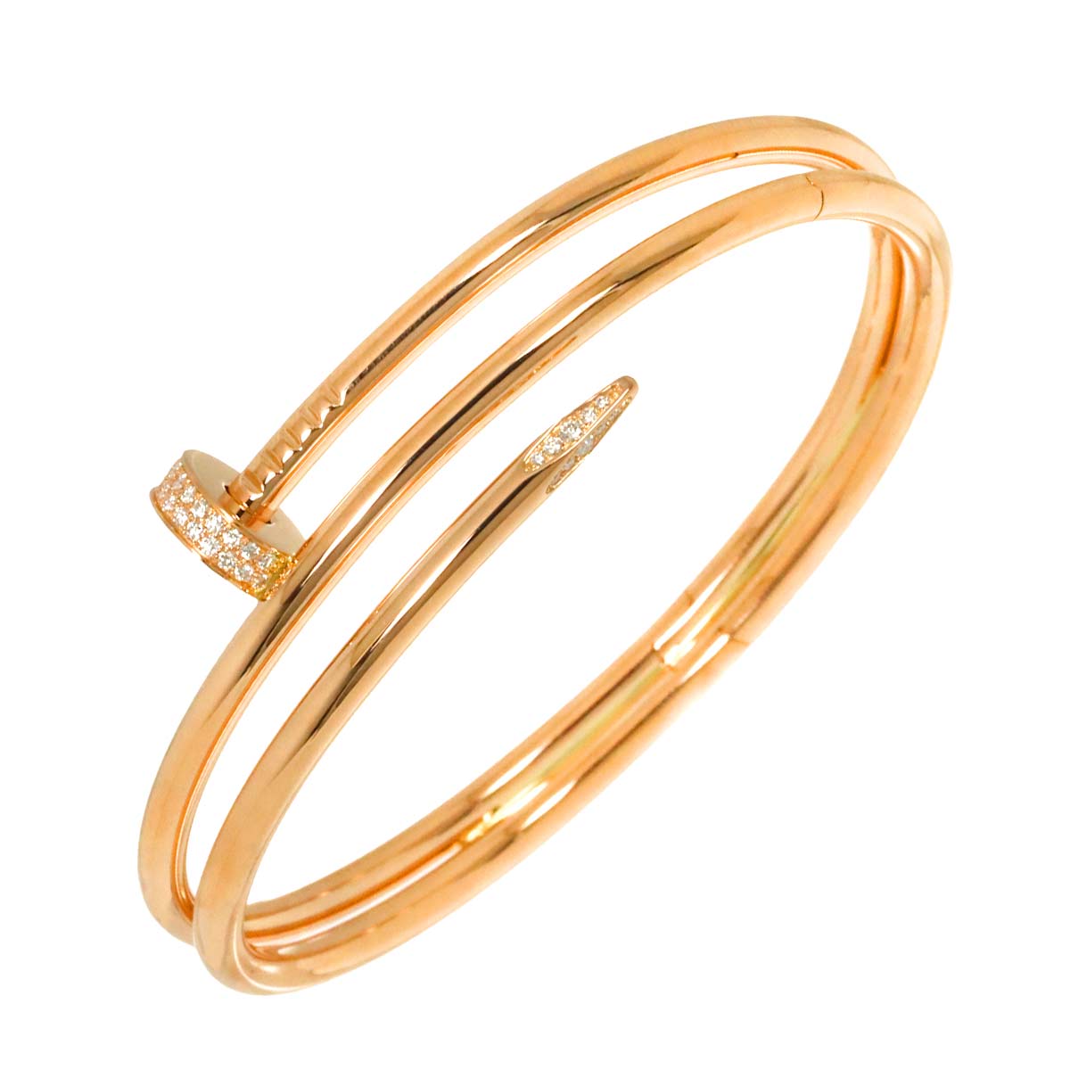 Juste Un Clou Bracelet Diamond 18K Pink Gold 750 size19