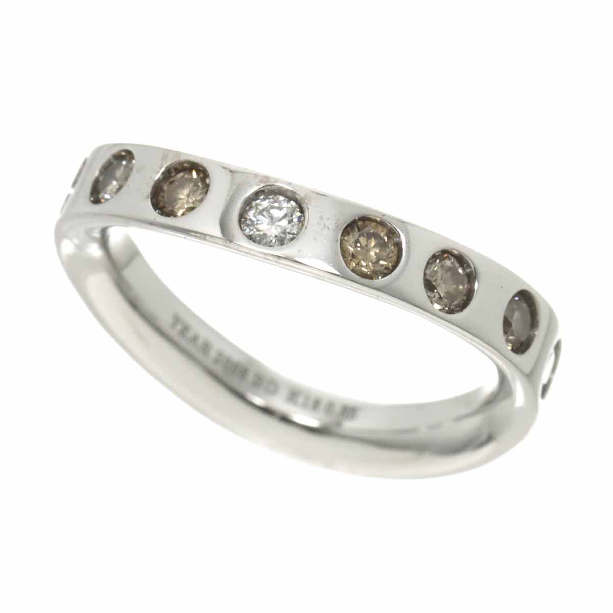 Diamond 0.85ct Ring 18K White Gold size6-6.25(US)
