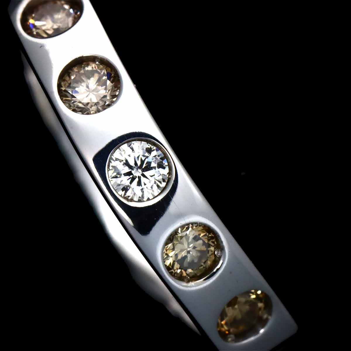 Diamond 0.85ct Ring 18K White Gold size6-6.25(US)