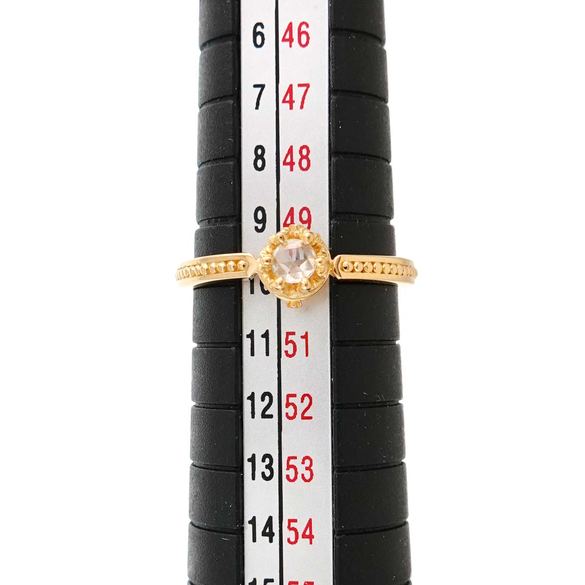 Diamond Ring 18K Yellow Gold 750 Size5-5.25(US)