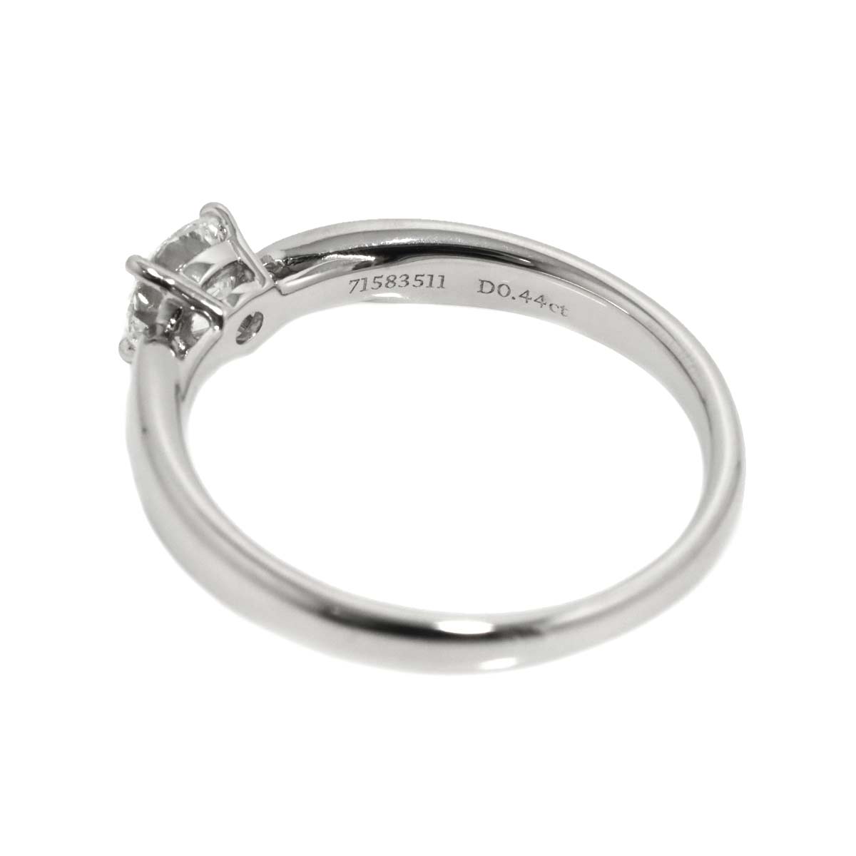 Harmony Diamond 0.44ct F/VS2/3EX Ring Pt Size5.25-5.5(US)