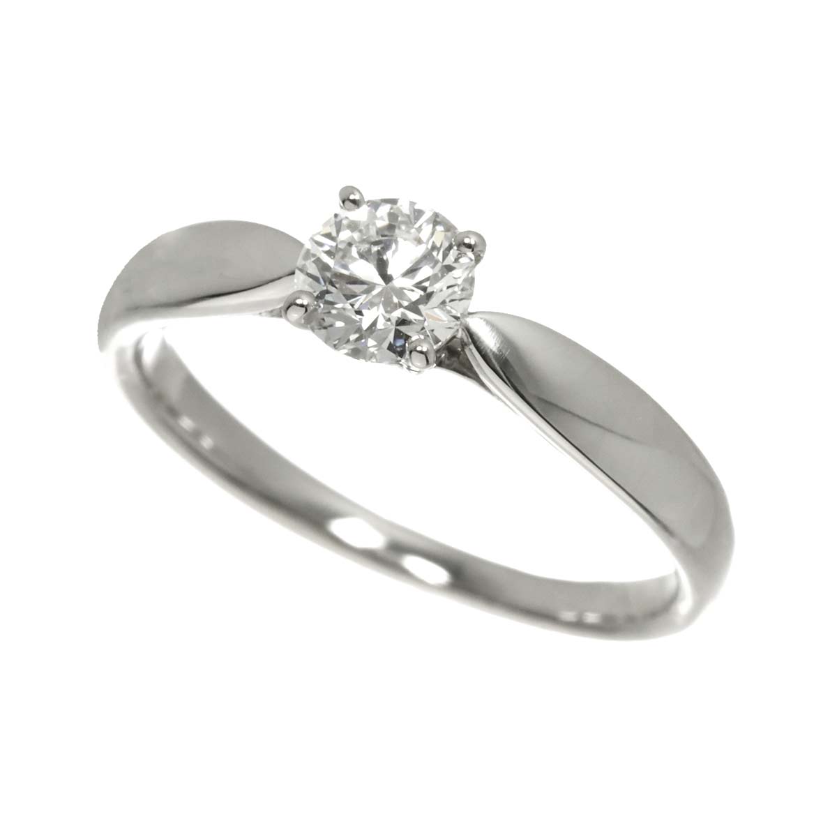 Harmony Diamond 0.44ct F/VS2/3EX Ring Pt Size5.25-5.5(US)