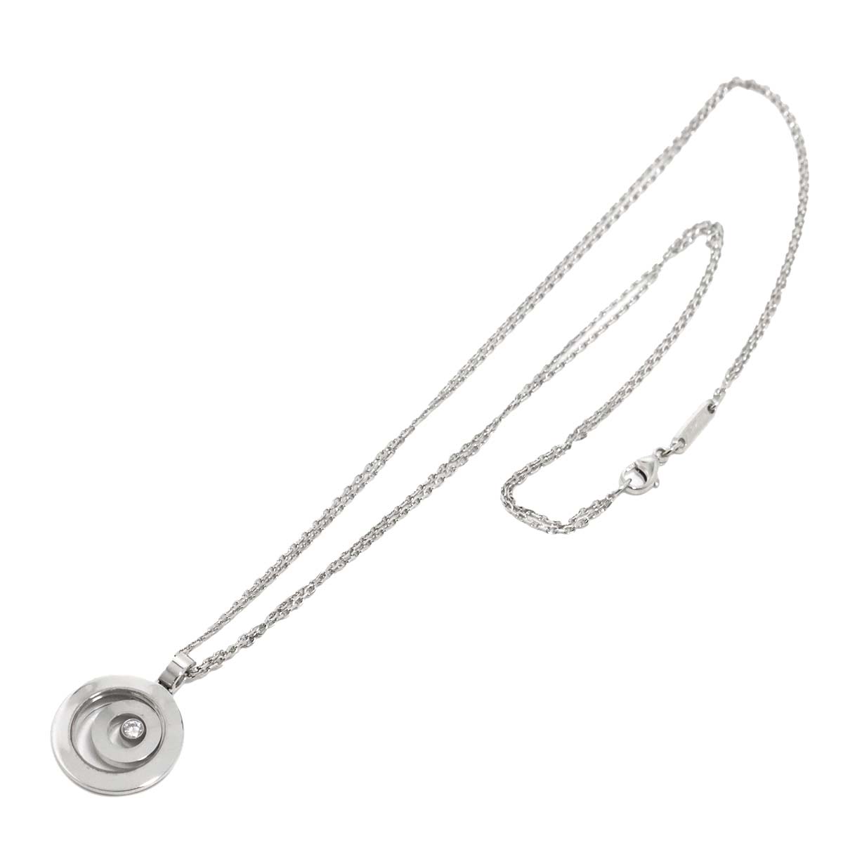 Happy Spirit Diamond Necklace 18K White Gold 750