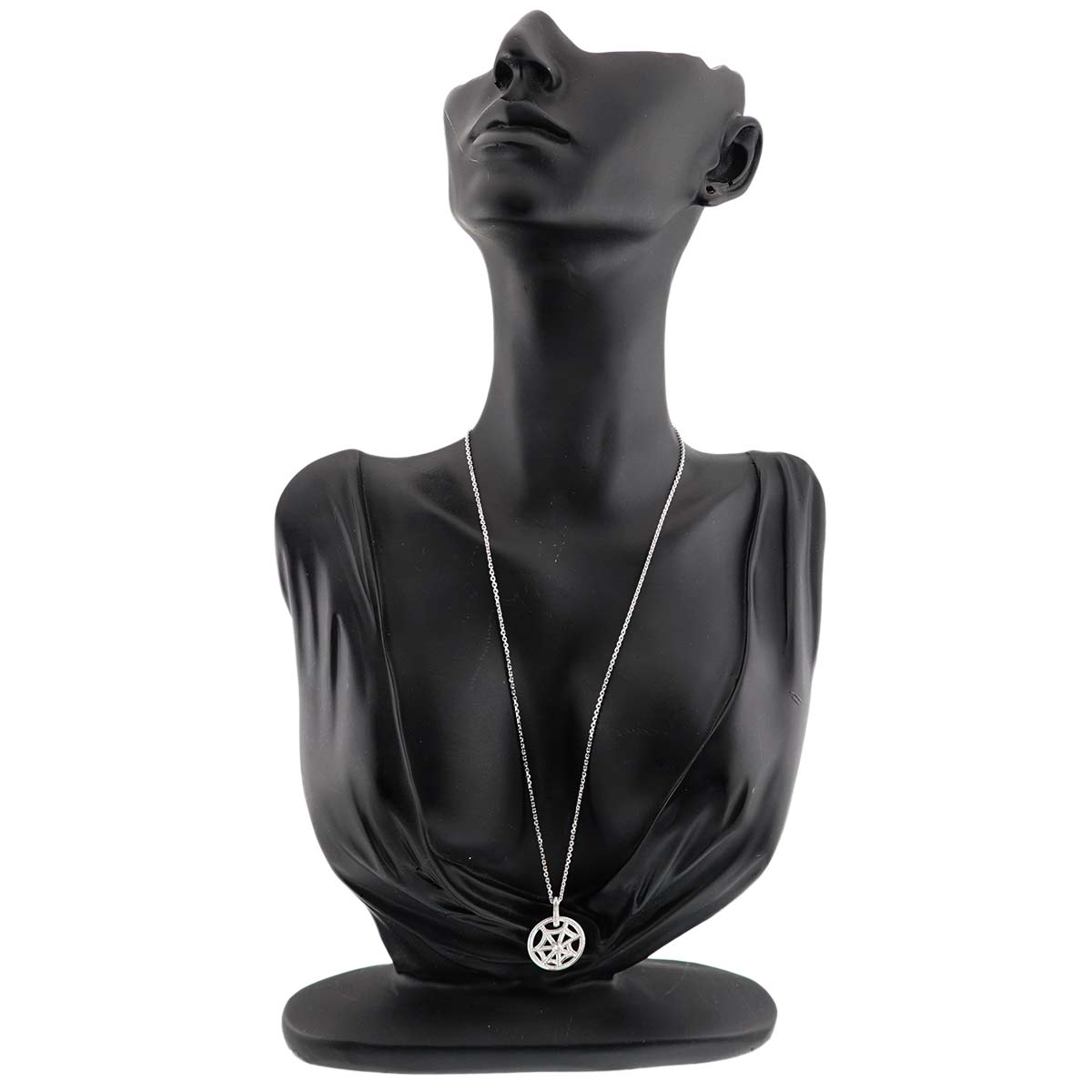 Attrapmore spider web Diamond Necklace 18K WG White Gold 750