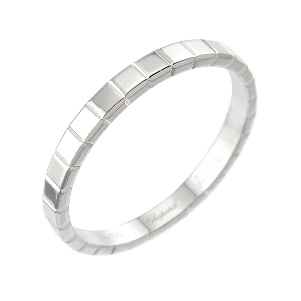 Ice Cube Ring 18K WG 750 Size7.75-8(US)