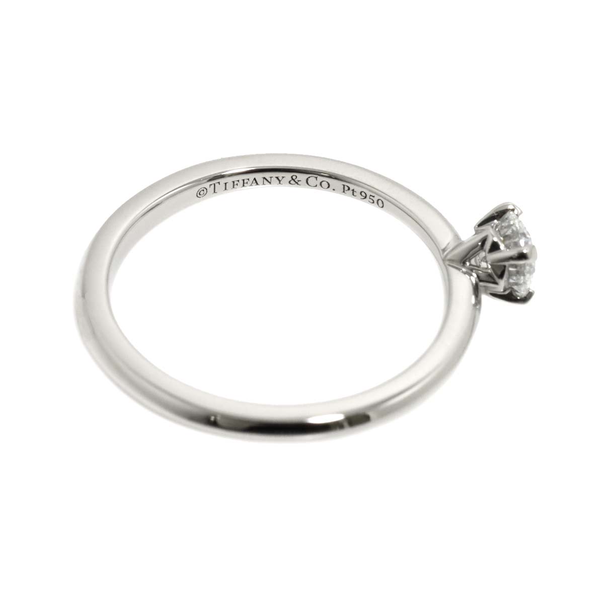 True Diamond 0.25ct D/VVS2/3EX Ring Platinum size4.5(US)